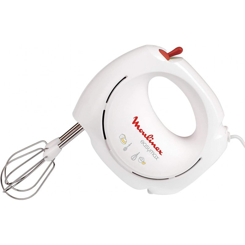 BATTEUR MOULINEX électrique EASY MAX Blanc 200W X-ABM11A30