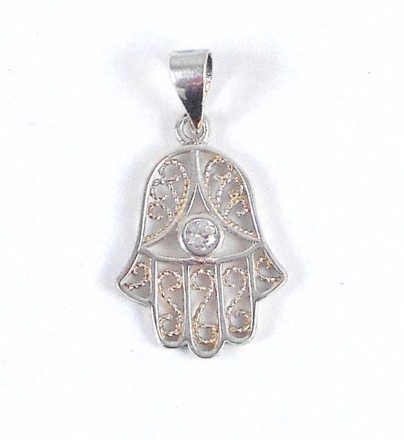 Pendentif argent main de fatma1